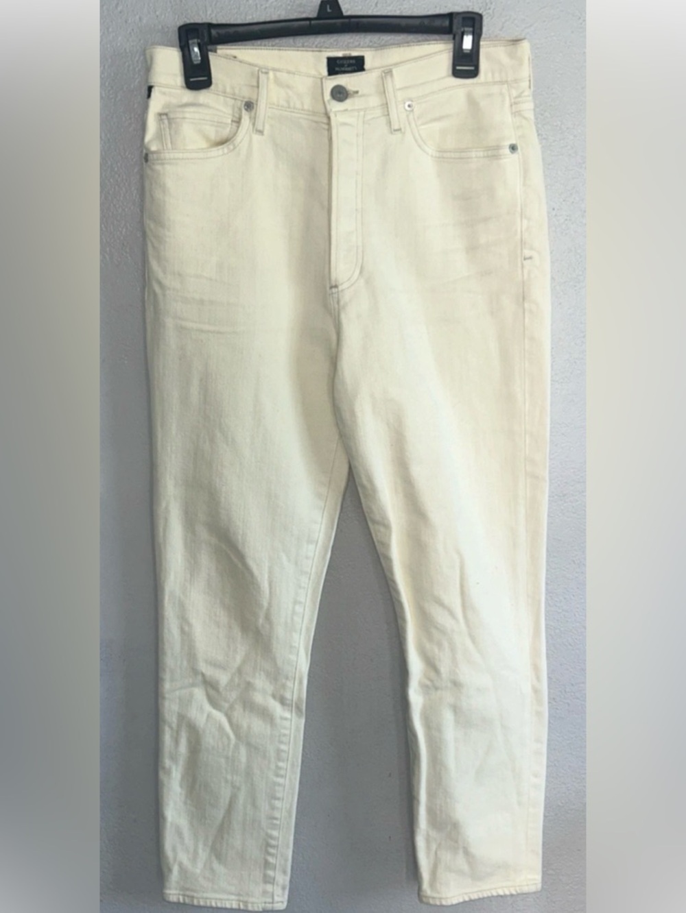 Citizens of Humanity Womens Olivia Crop High Rise Slim Ankle Jeans Size 29 Beige